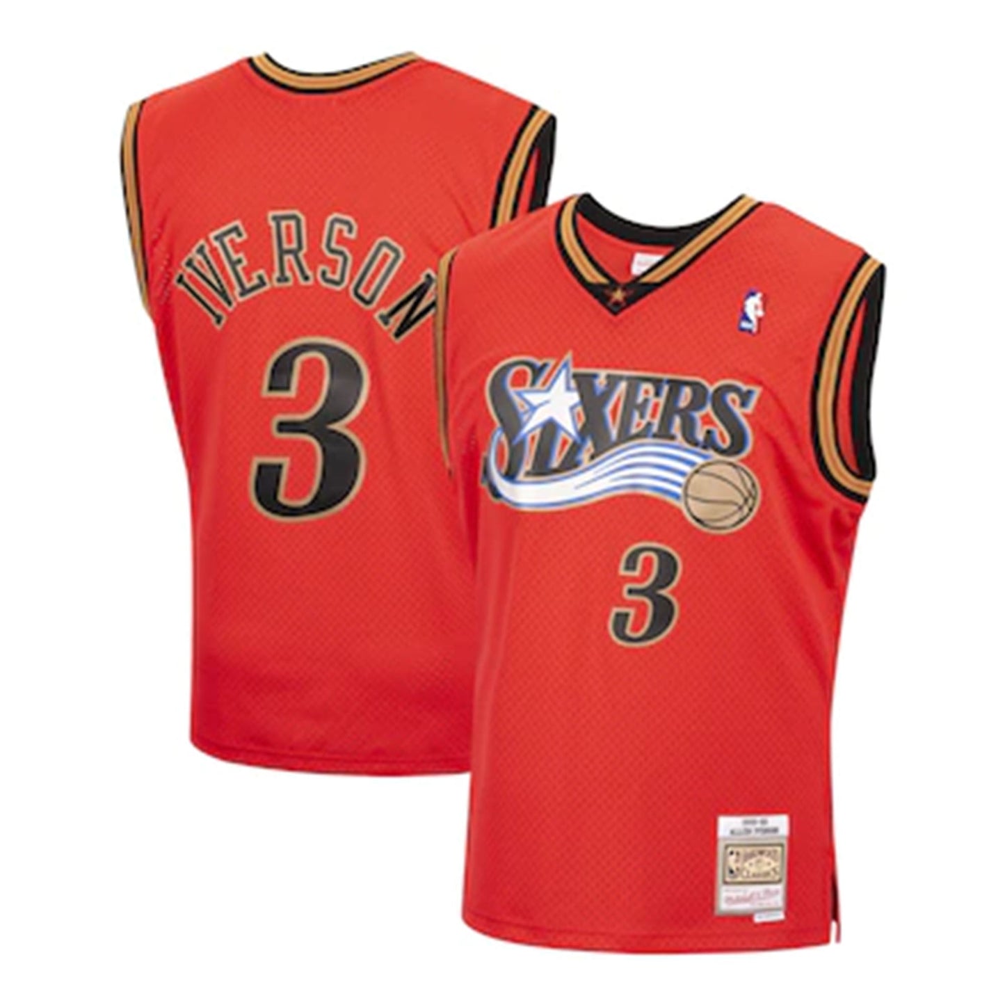 NBA Allen Iverson Philadelphia Sixers 3 Retro Jersey