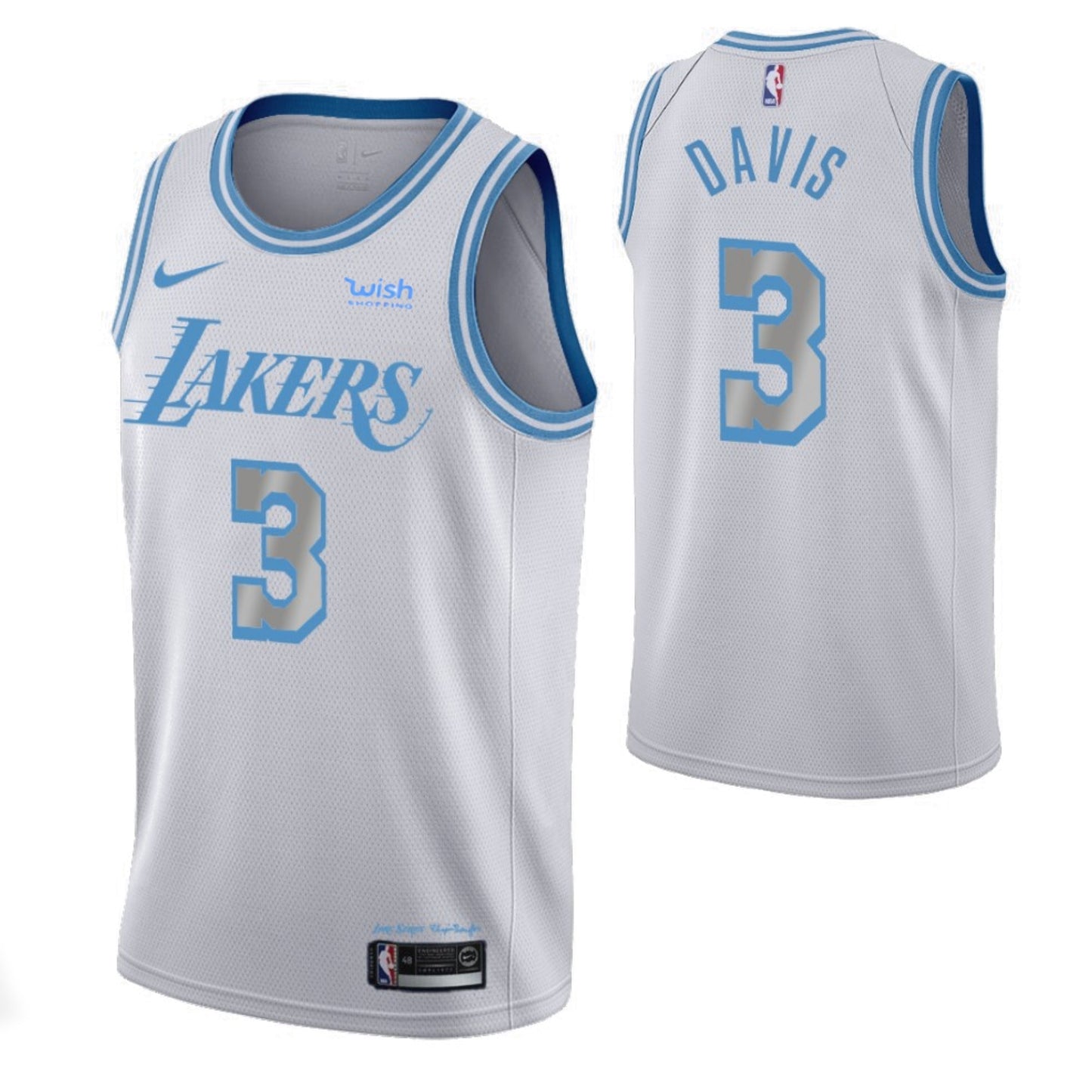 NBA Anthony Davis Los Angeles Lakers 3 jersey