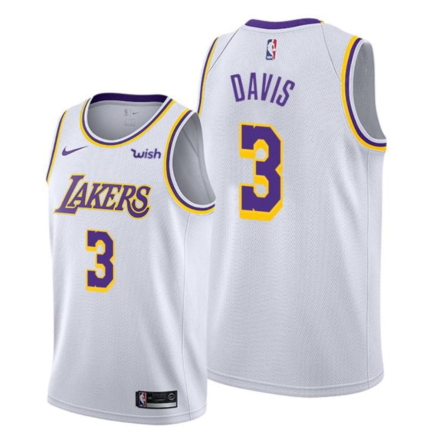 NBA Anthony Davis Los Angeles Lakers 3 jersey