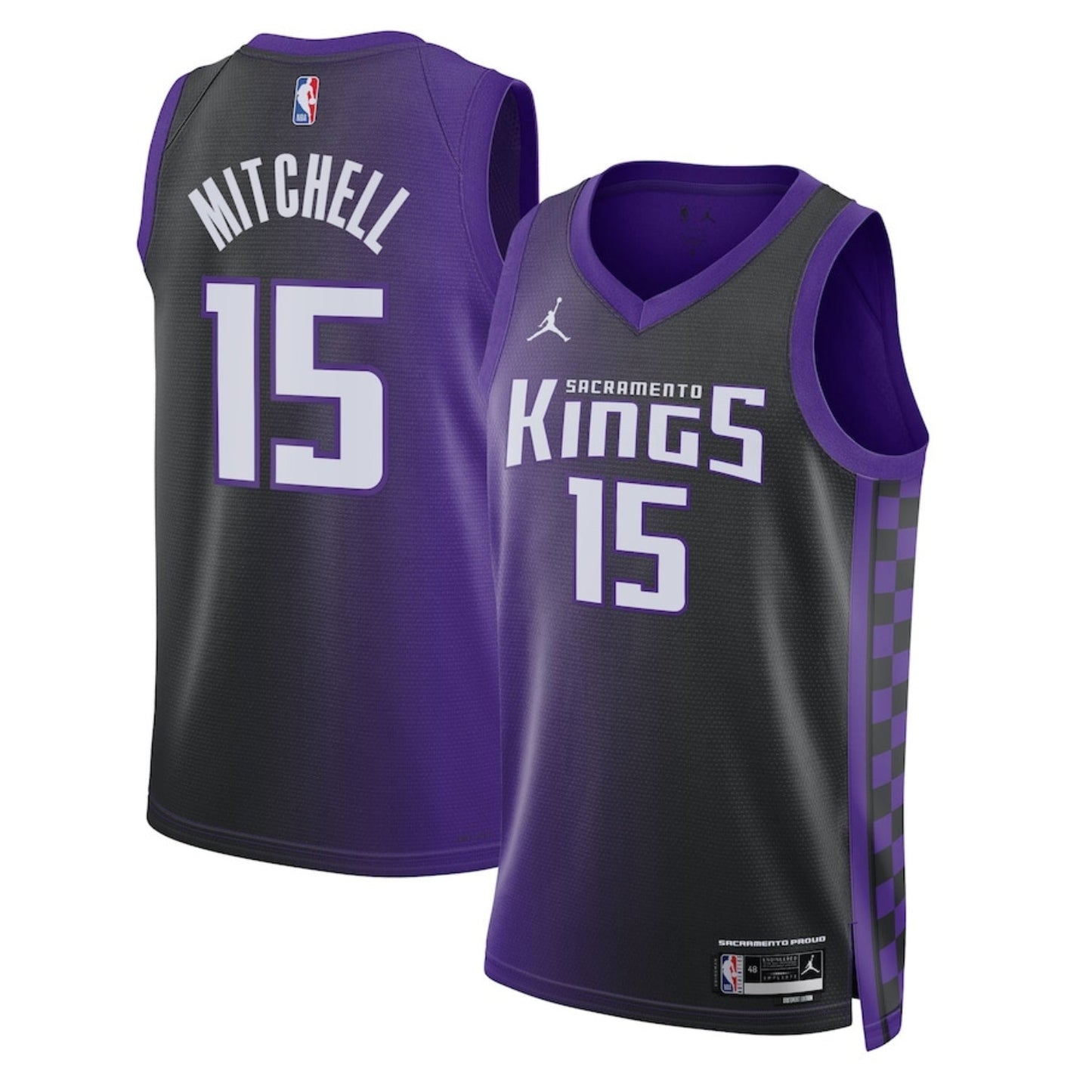 NBA Davion Mitchell Sacramento Kings 15 Jersey