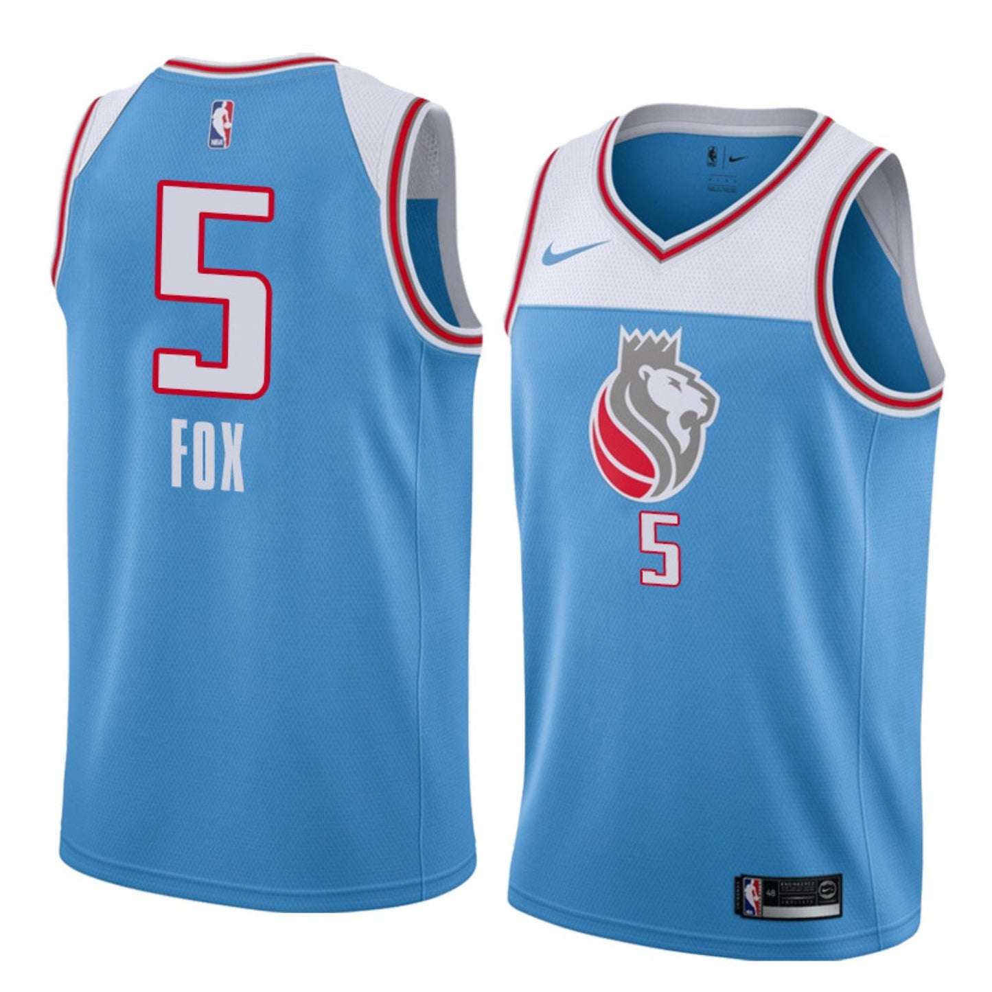 NBA De'Aaron Fox Sacramento Kings 5 Jersey