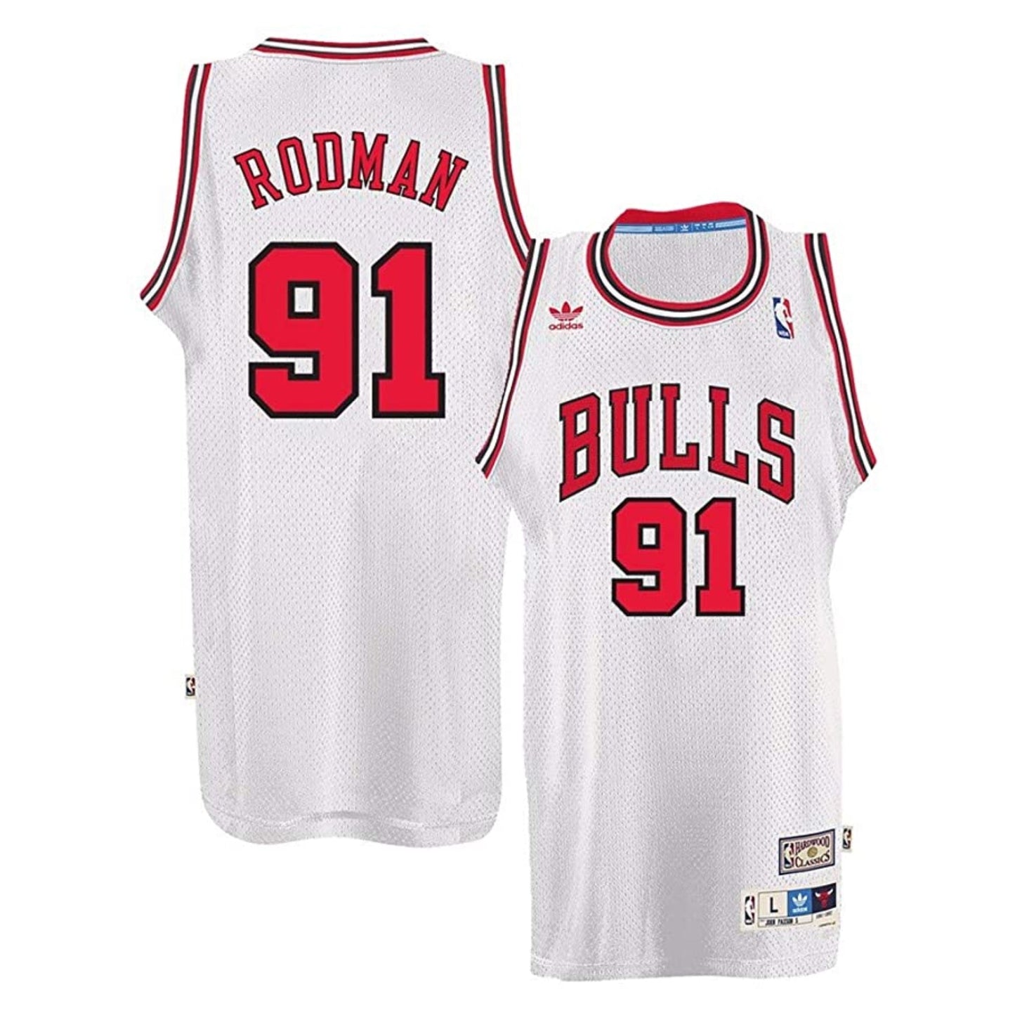 NBA Dennis Rodman Chicago Bulls 91 Retro Jersey