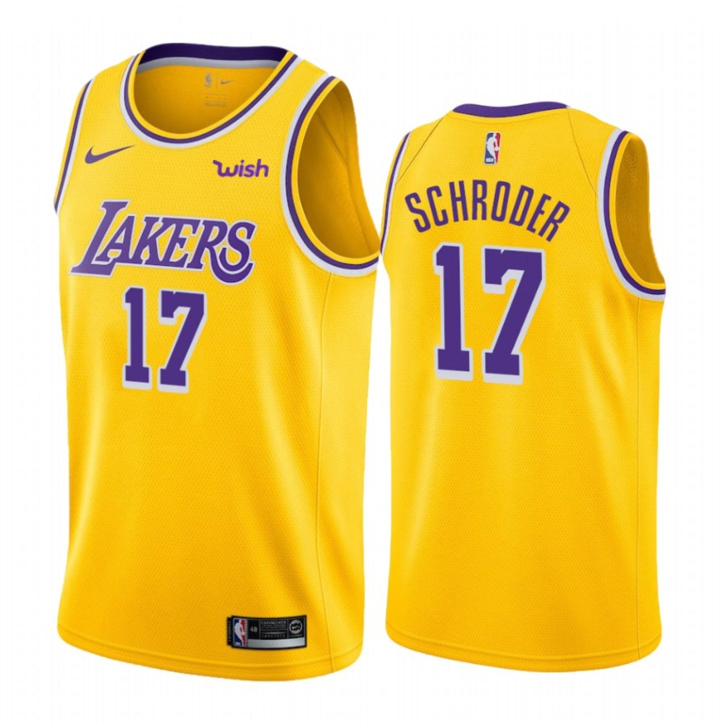 NBA Dennis Schroder Los Angeles Lakers 17 Jersey