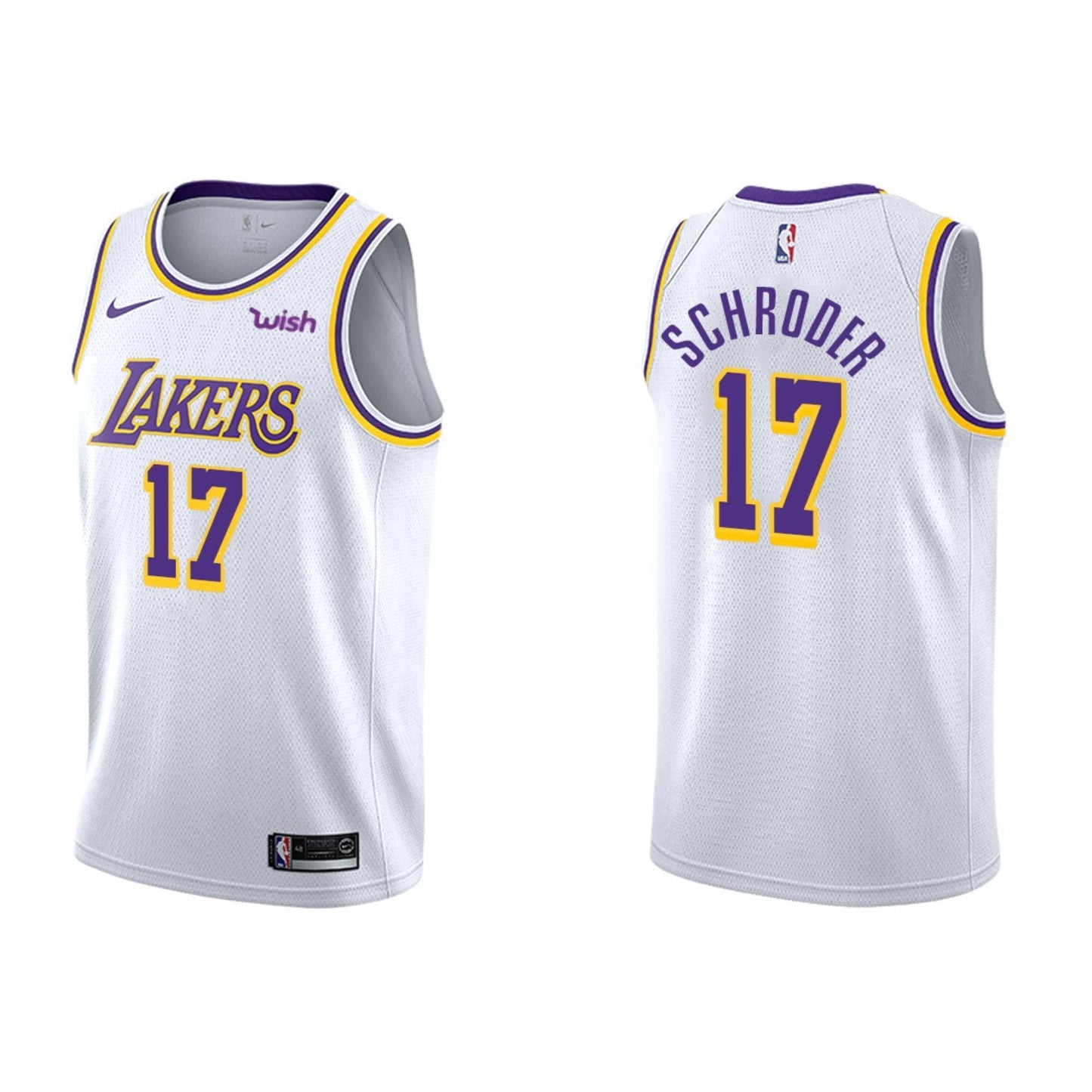 NBA Dennis Schroder Los Angeles Lakers 17 Jersey