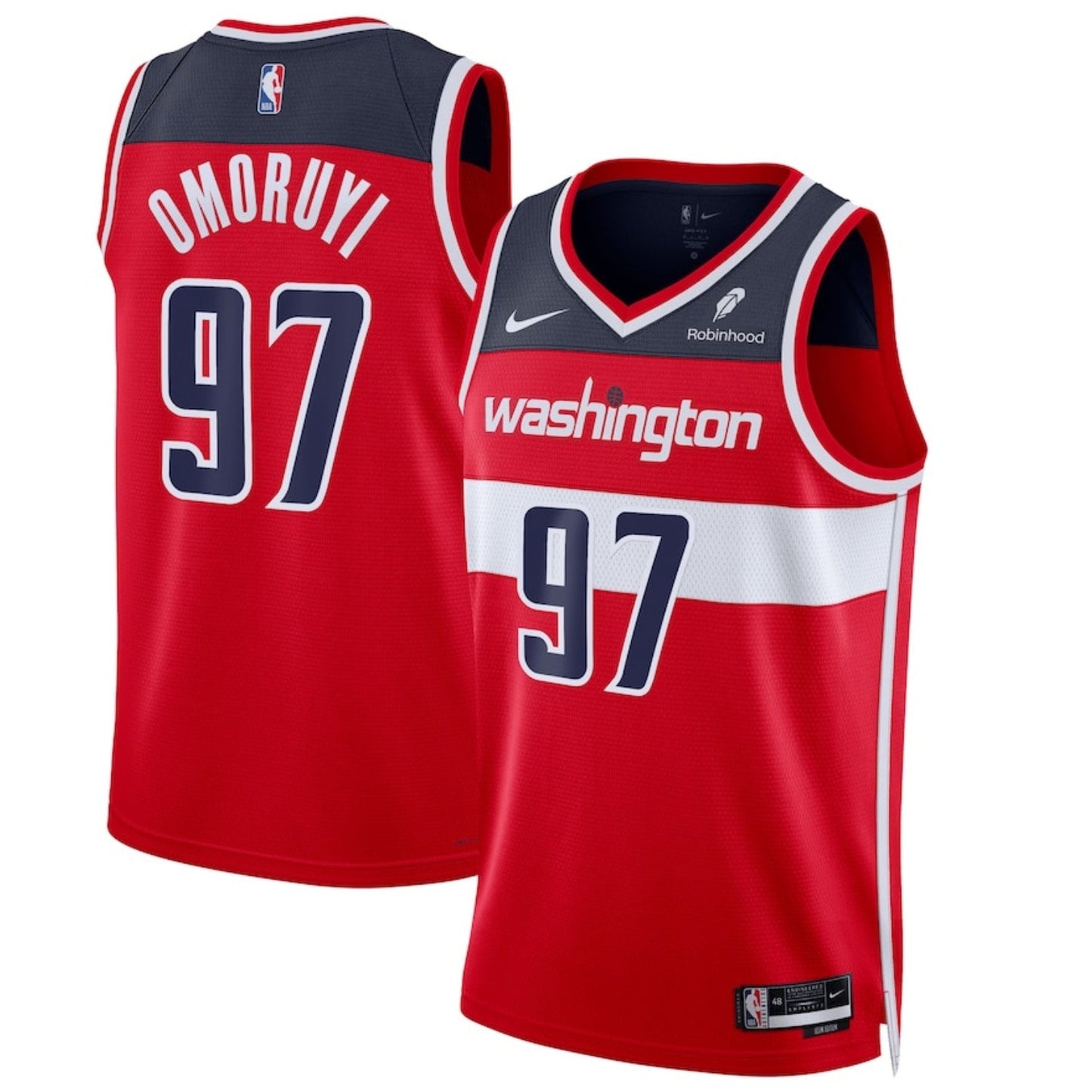 NBA Eugene Omoruyi Washington Wizards 97 Jersey