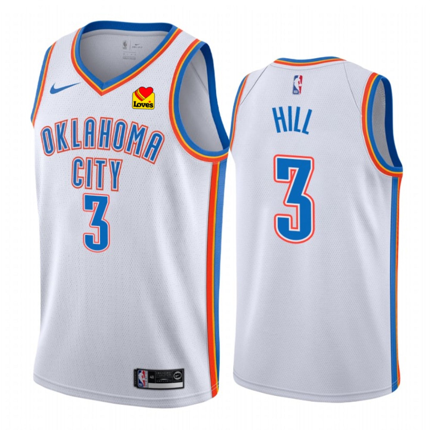 NBA George Hill Oklahoma Thunder 3 Jersey