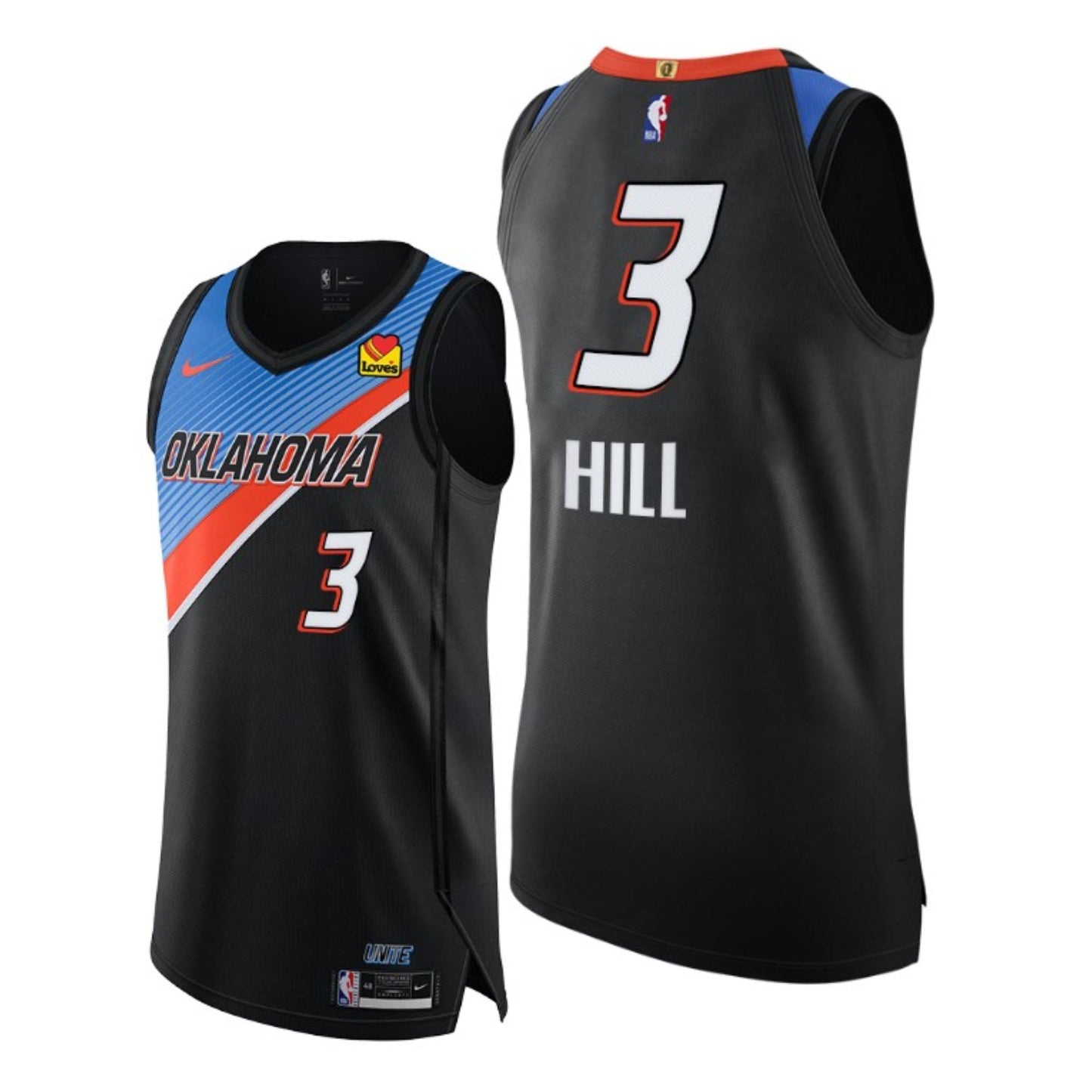 NBA George Hill Oklahoma Thunder 3 Jersey