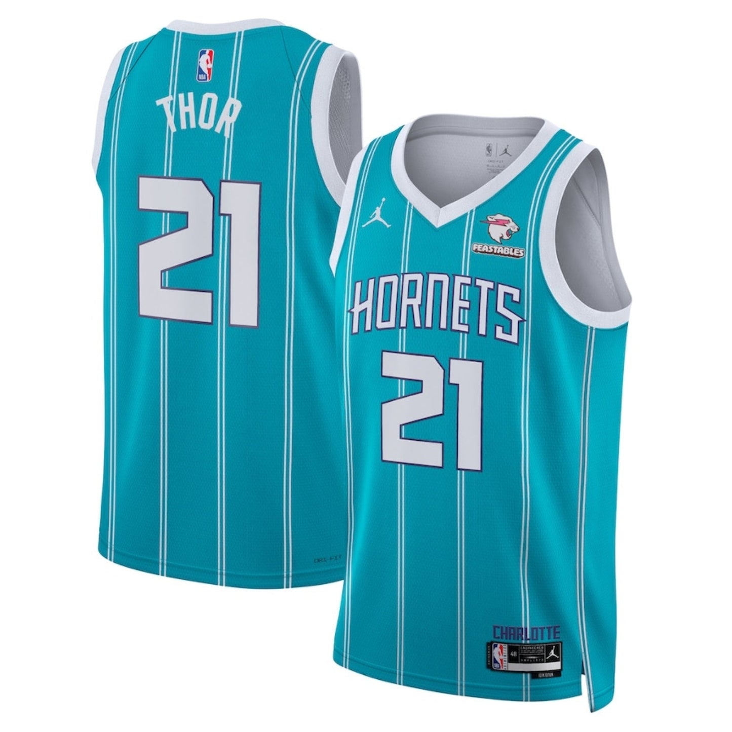 NBA JT Thor Charlotte Hornets 21 Jersey