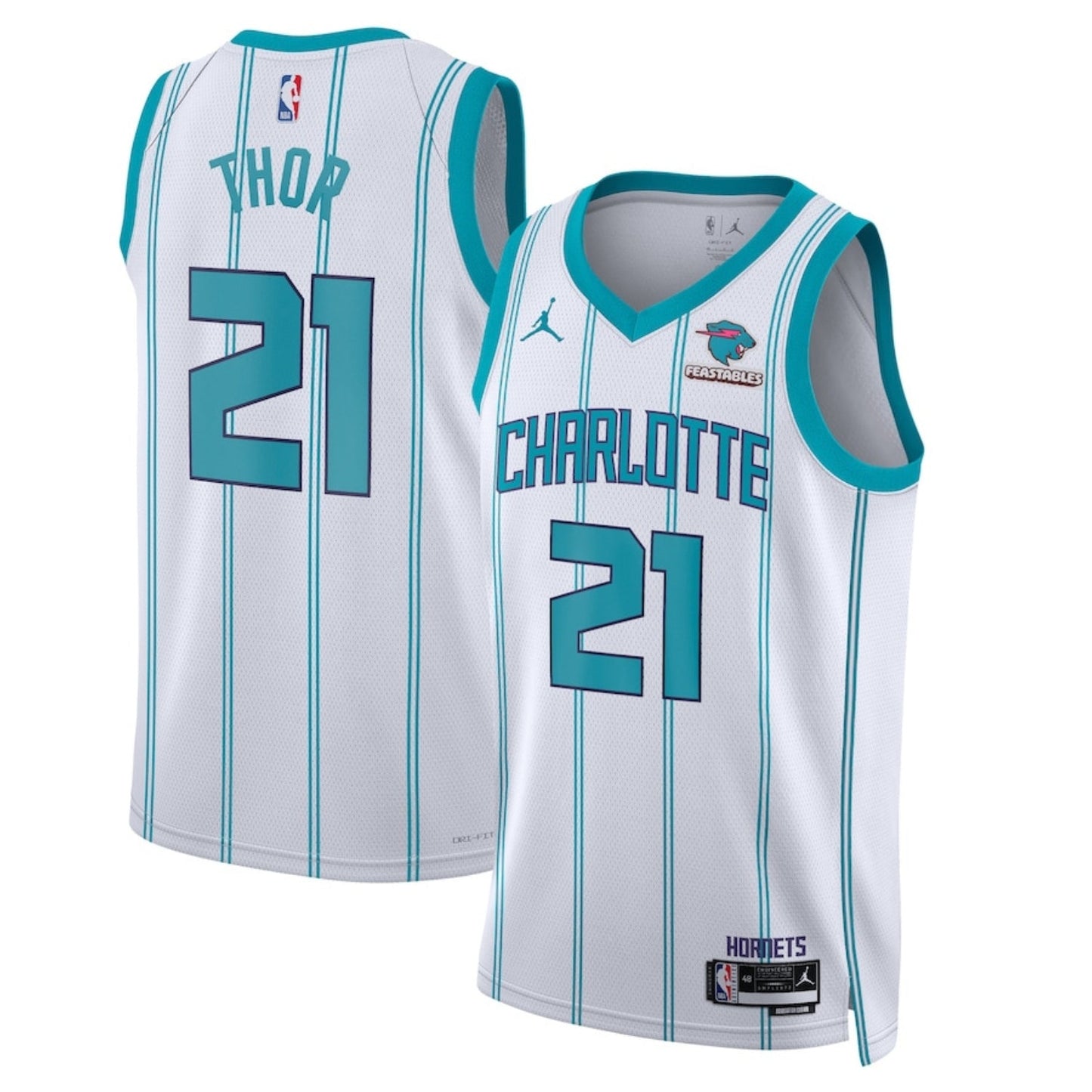 NBA JT Thor Charlotte Hornets 21 Jersey