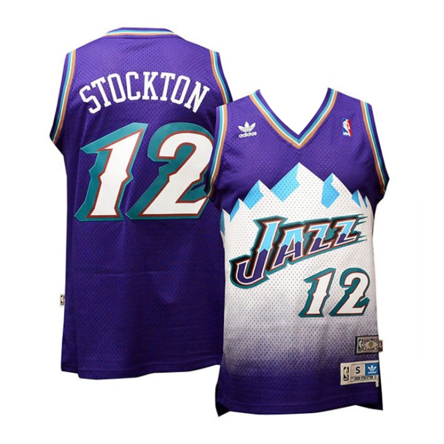 NBA John Stockton Utah Jazz 12 Retro Jersey