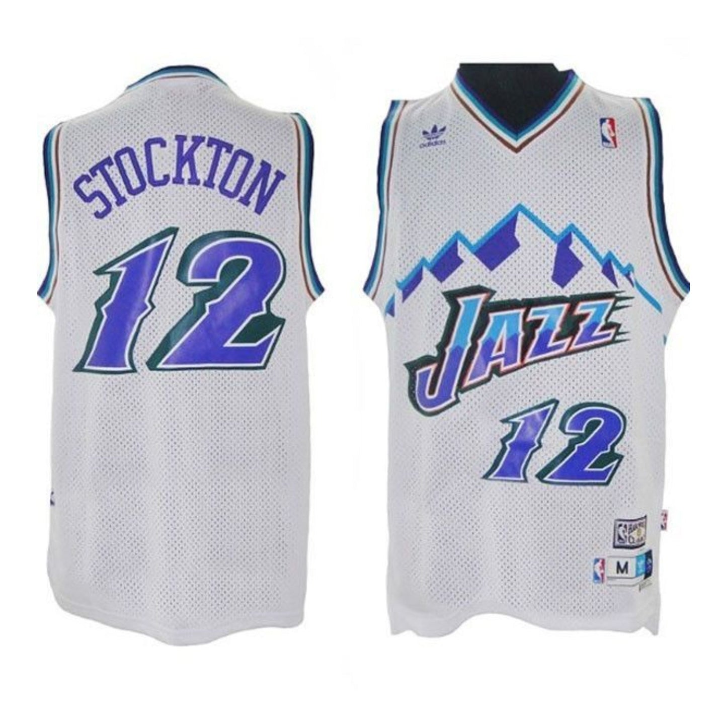 NBA John Stockton Utah Jazz 12 Retro Jersey