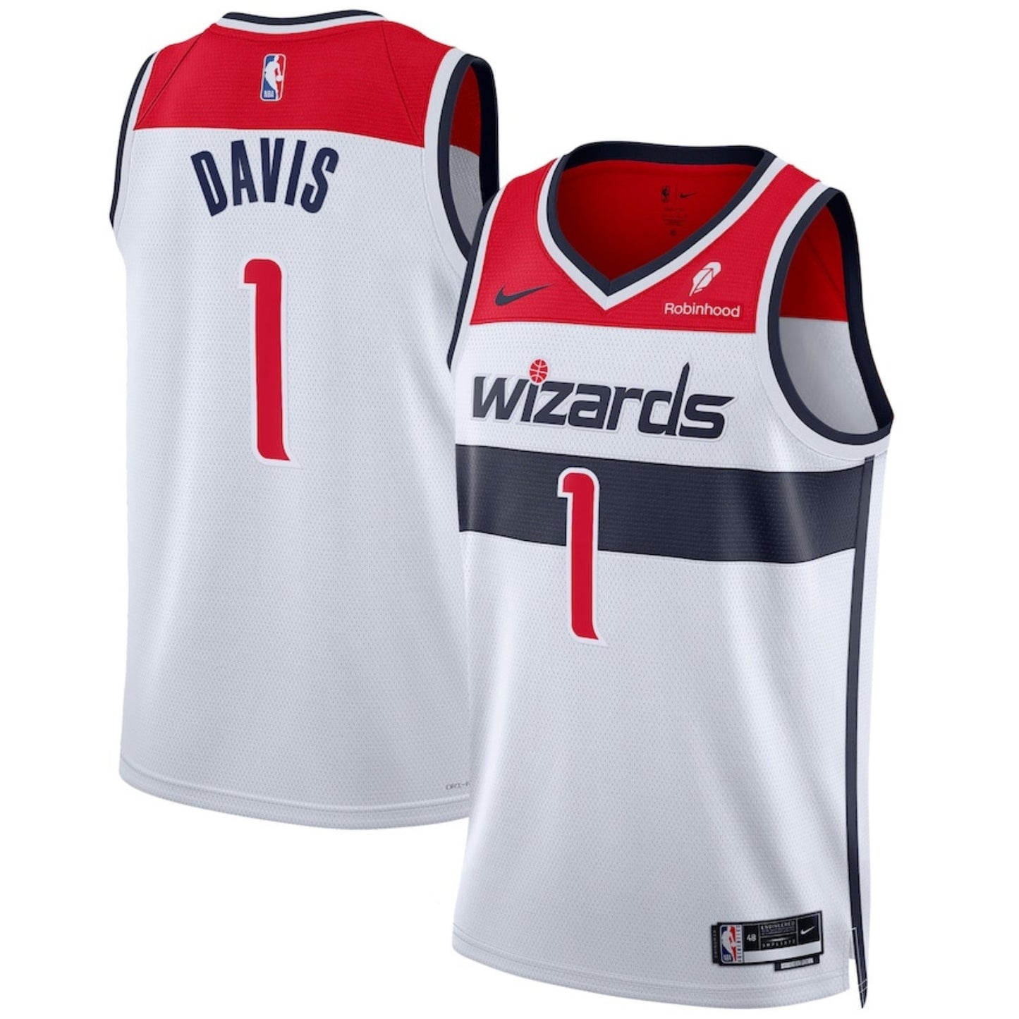 NBA Johnny Davis Washington Wizards 1 Jersey
