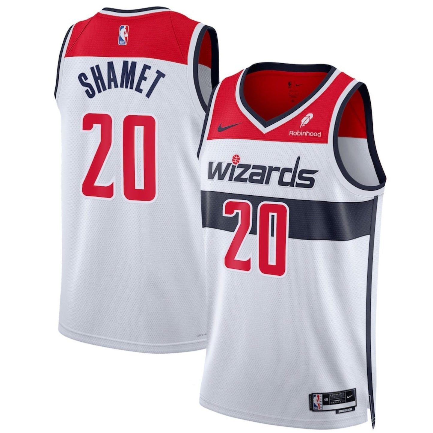NBA Landry Shamet Washington Wizards 20 Jersey