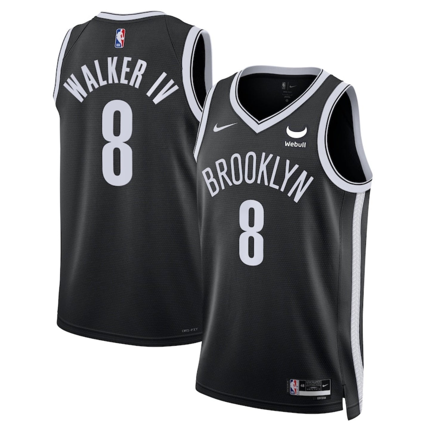 NBA Lonnie Walker IV Brooklyn Nets 8 Jersey