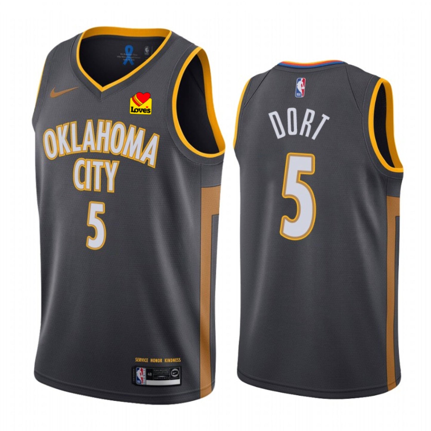 NBA Luguentz Dort Oklahoma Thunder 5 Jersey