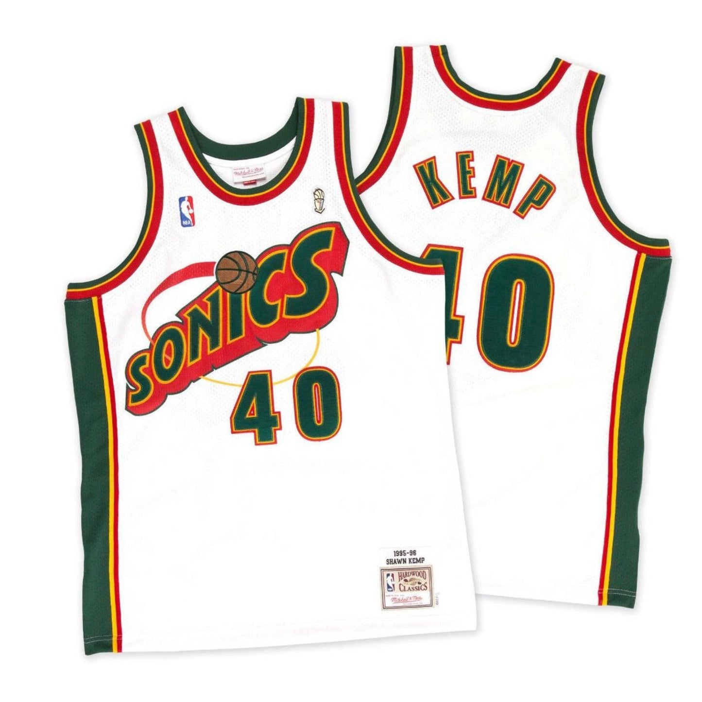 NBA Shawn Kemp Seattle Super Sonics 40 Retro Jersey