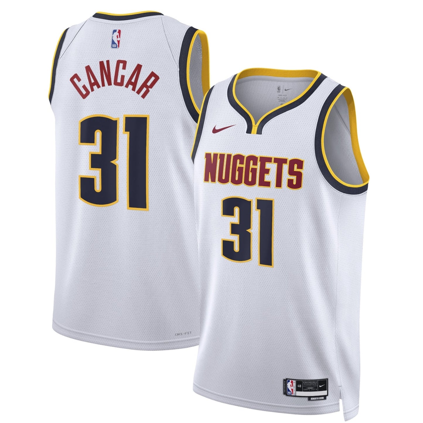 NBA Vlatko Cancar Denver Nuggets 31 Jersey