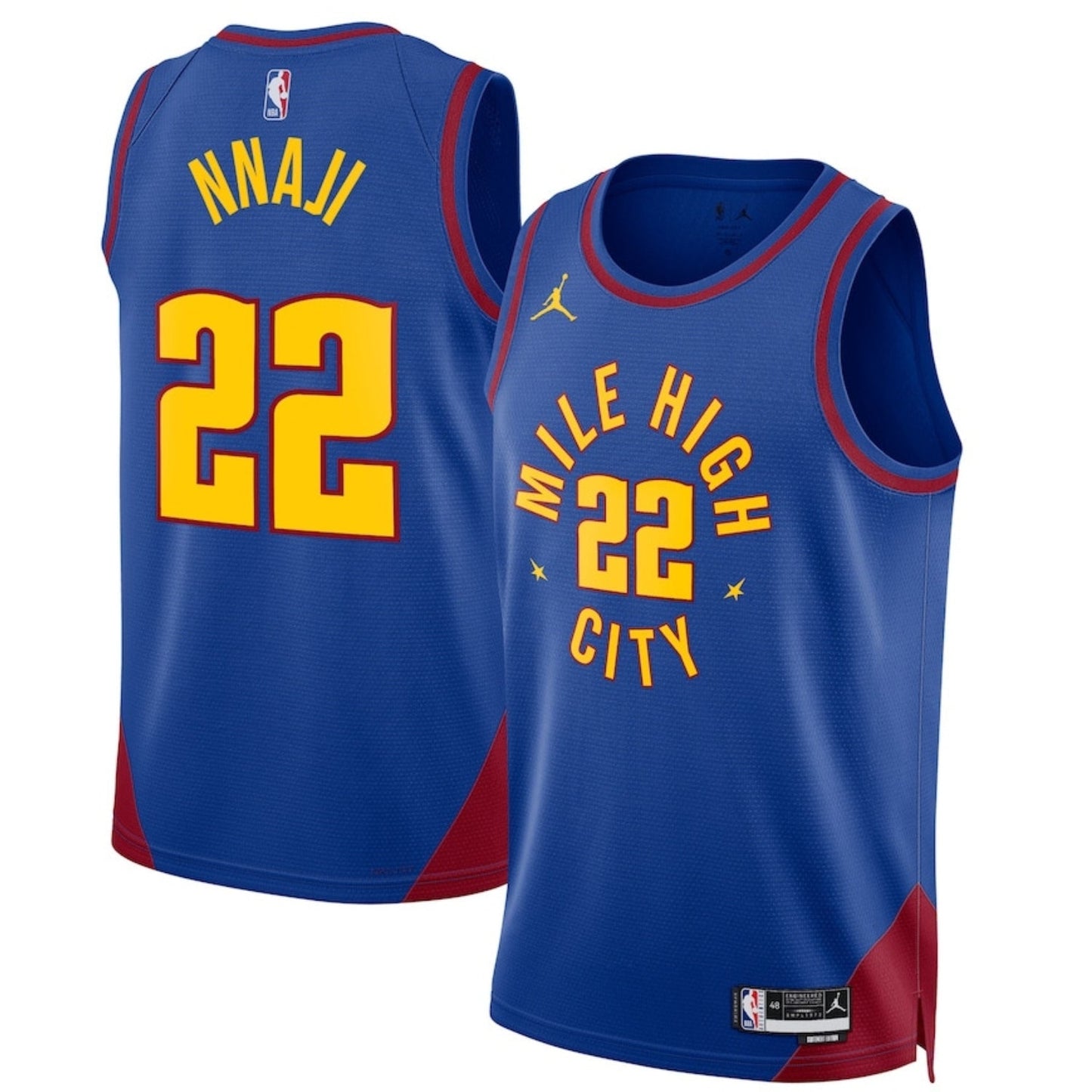 NBA Zeke Nnaji Denver Nuggets 22 Jersey