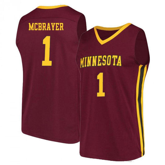 NCAAB Dupree McBrayer Minnesota Golden Gophers 1 Jersey