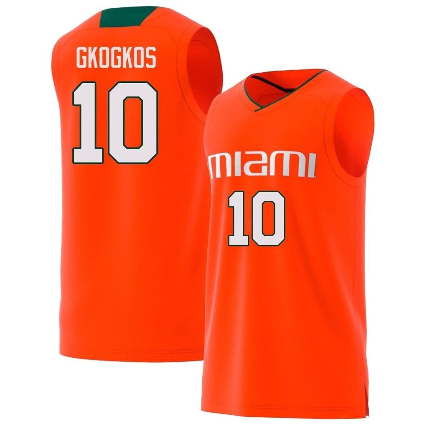 Filippos Gkogkos Miami Hurricanes 10 Jersey