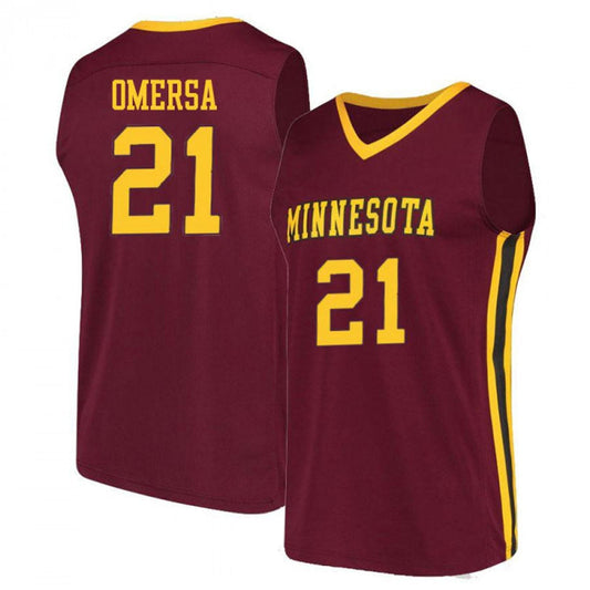 NCAAB Jarvis Omersa Minnesota Golden Gophers 21 Jersey