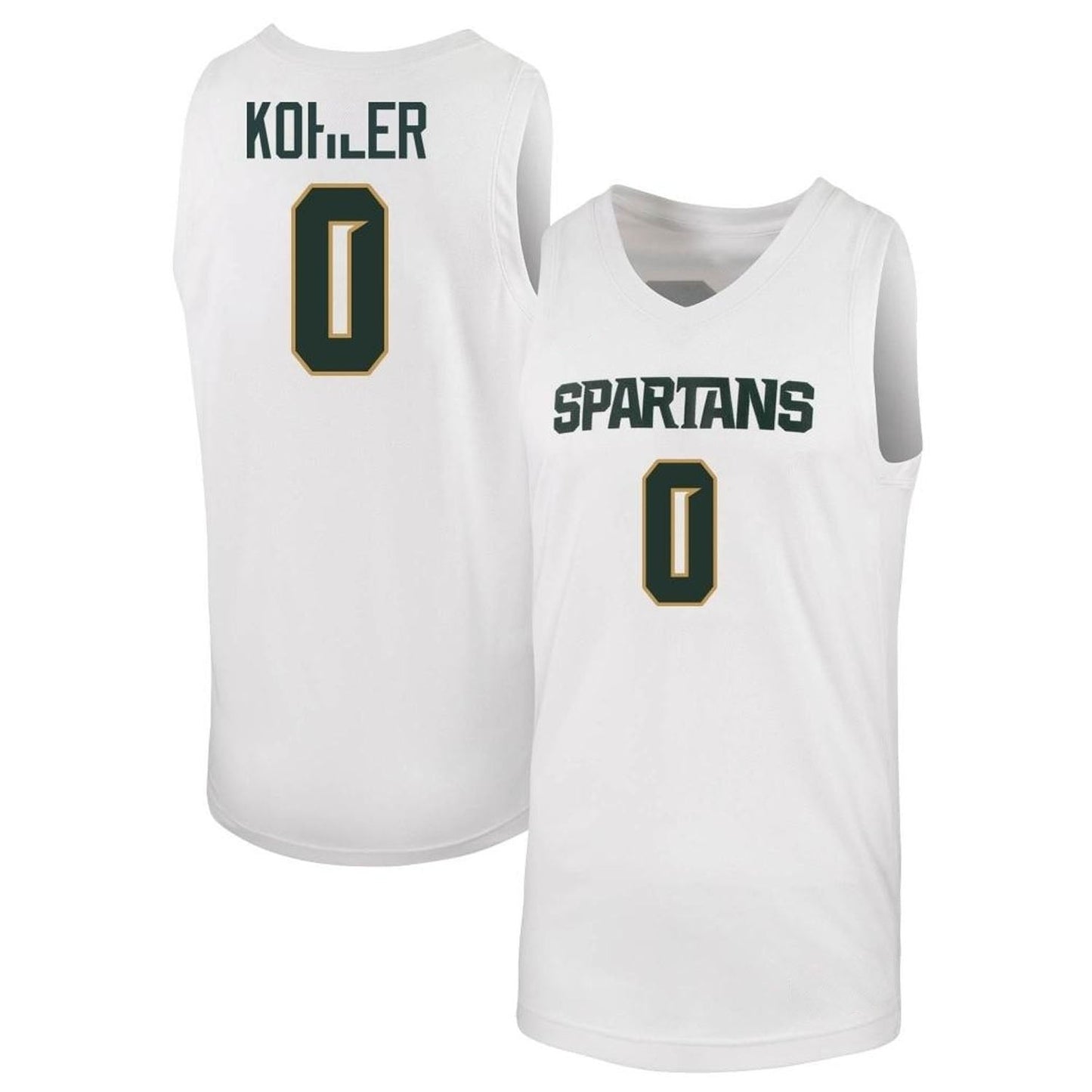 NCAAB Jaxon Kohler Michigan State Spartans 0 Jersey