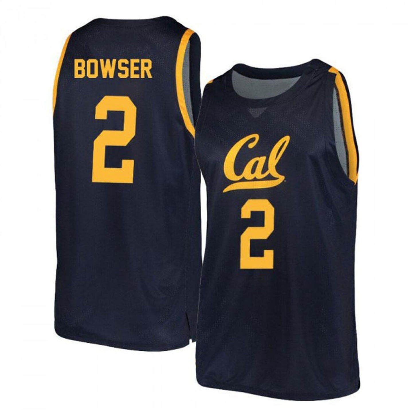NCAAB Monty Bowser California Golden Bears 2 Jersey