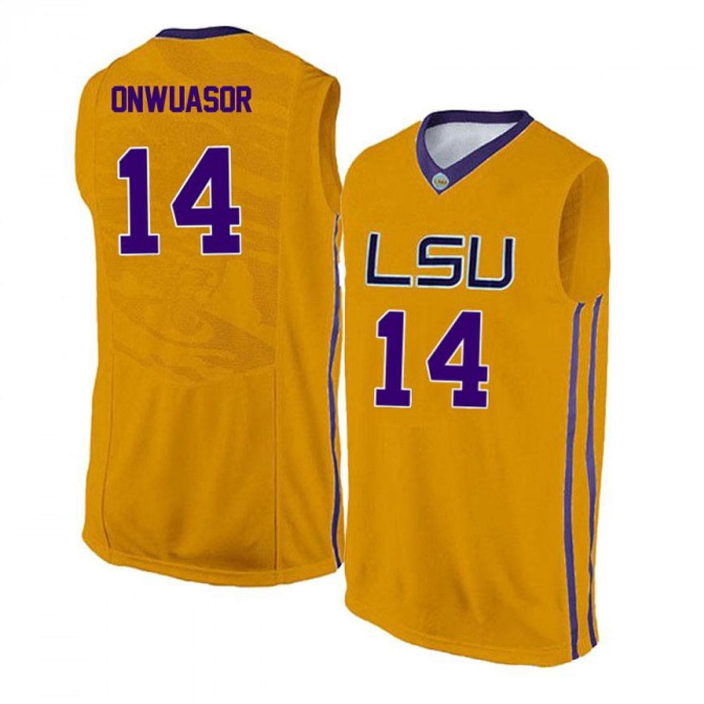 NCAAB Randy Onwuasor LSU Tigers 14 Jersey
