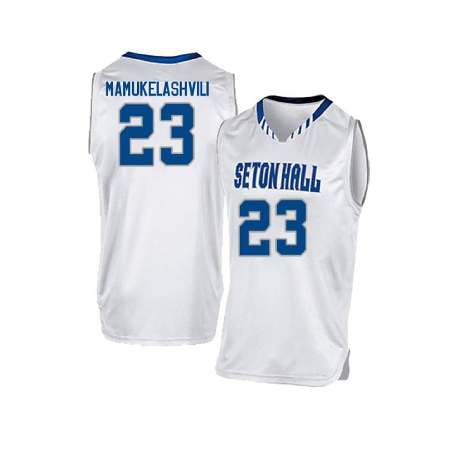 Detail of number 23 on Sandro Mamukelashvili basketball jersey