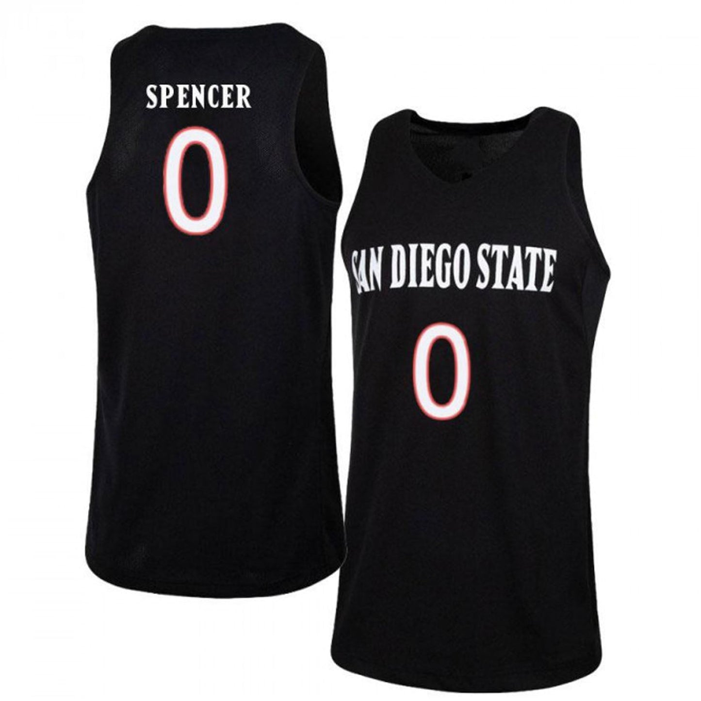 NCAAB Skylar Spencer San Diego State Aztecs 0 Jersey