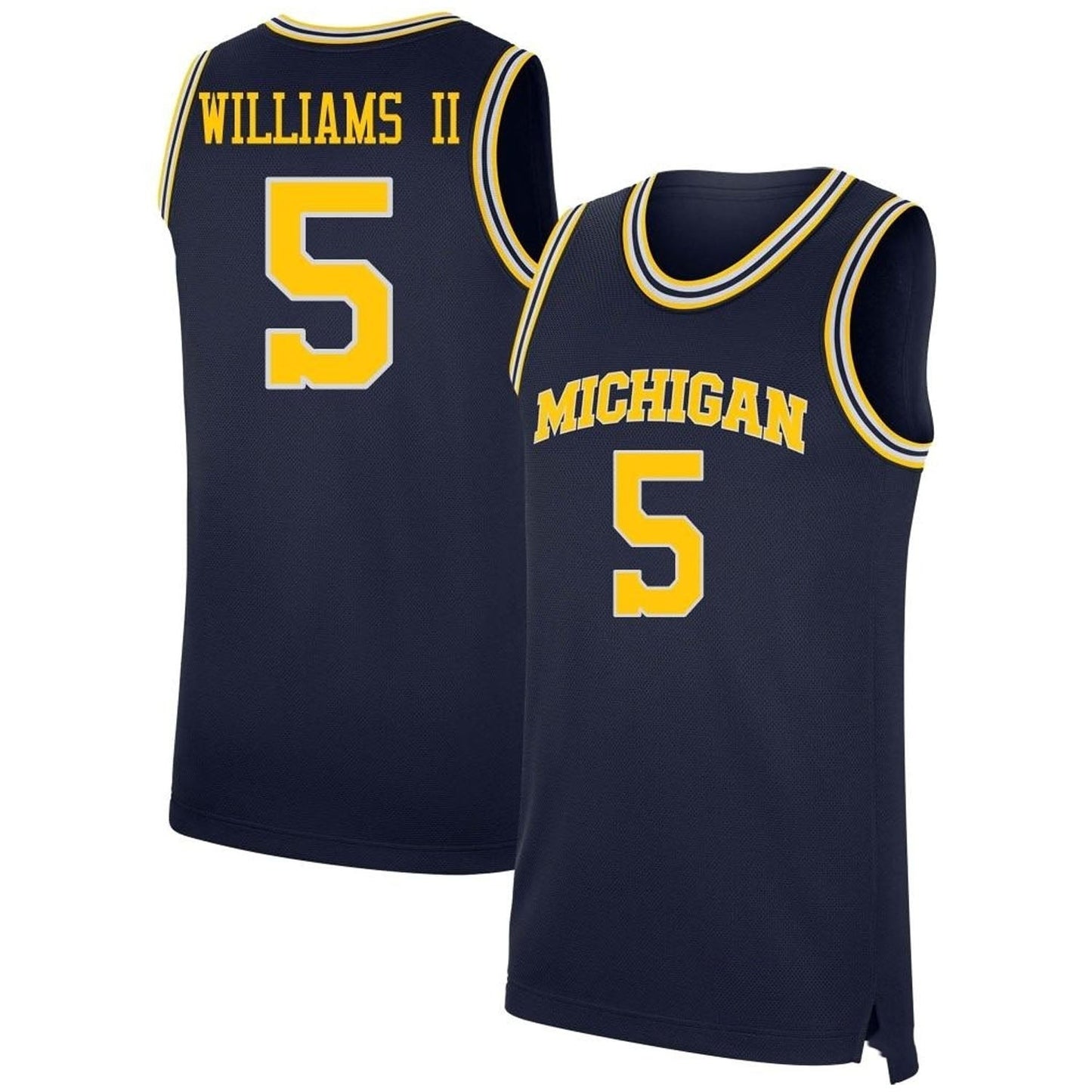 NCAAB Terrance Williams II Michigan Wolverines 5 Jersey