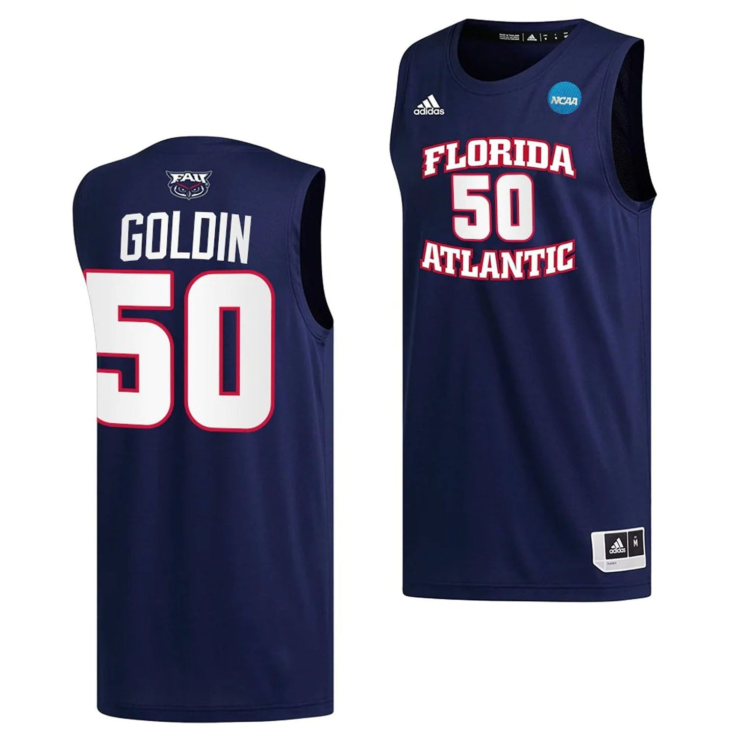 Vladislav Goldin Florida Atlantic Owls 50 Jersey