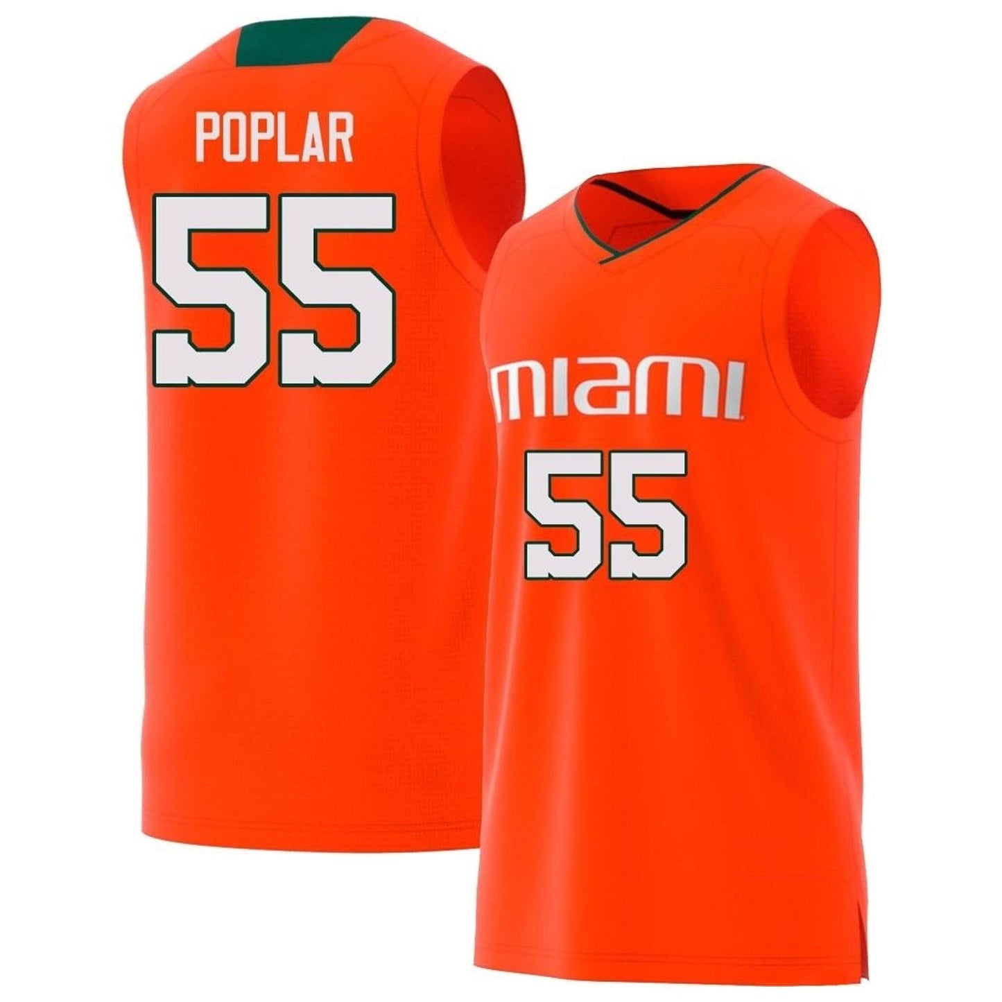 Wooga Poplar Miami Hurricanes 55 Jersey