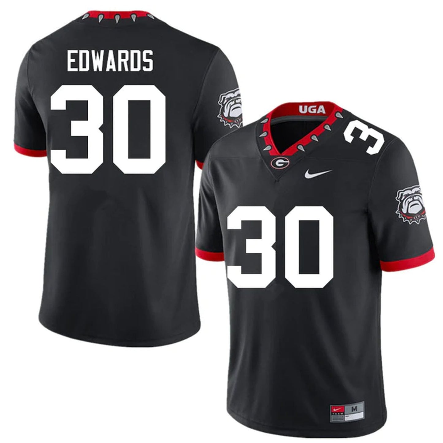 Daijun Edwards Georgia Bulldogs 30 Jersey