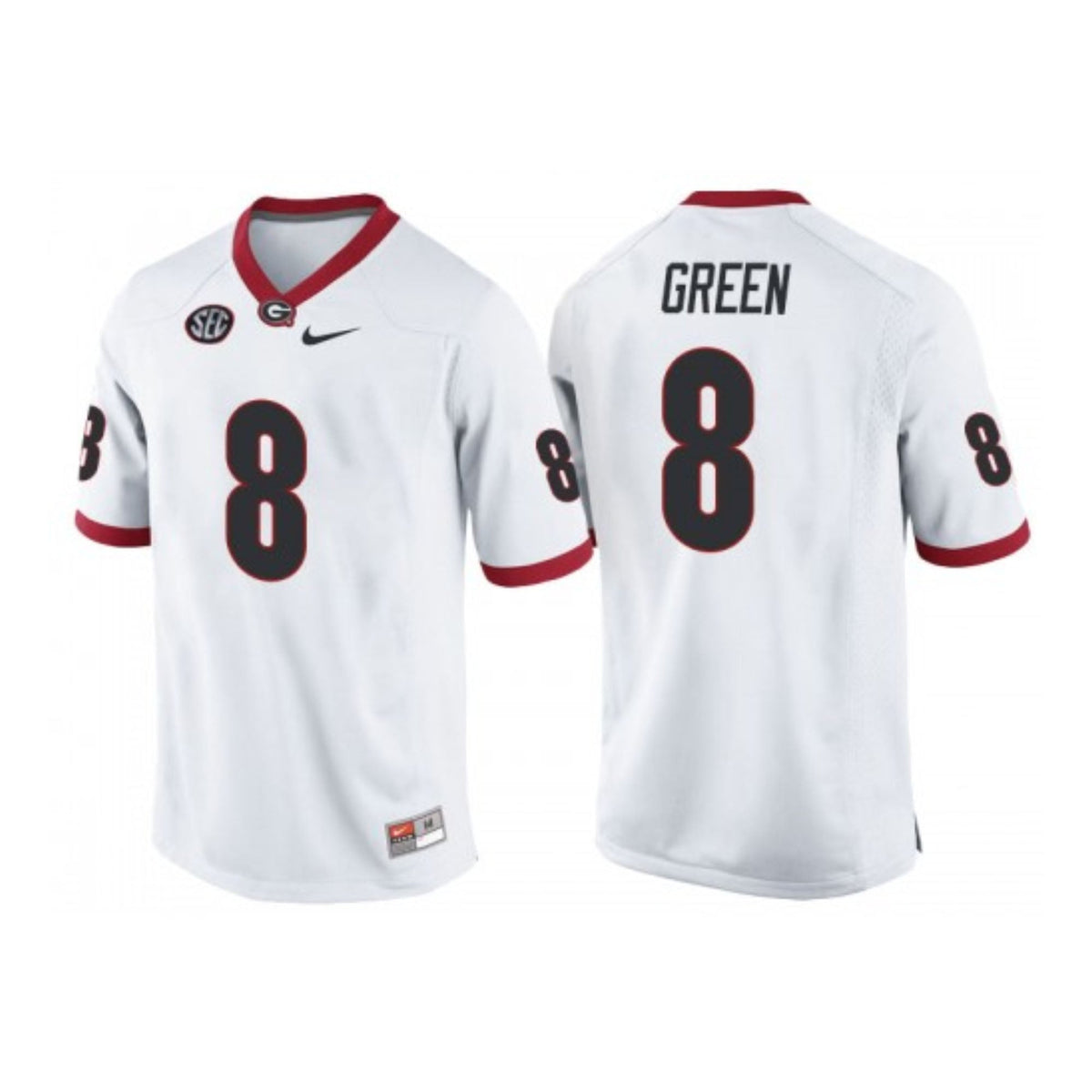 Back view of AJ Green Georgia Bulldogs #8 jersey