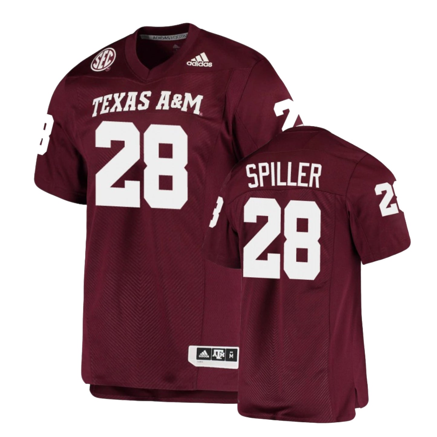 Isaiah Spiller Texas A&M Aggies 28 Jersey