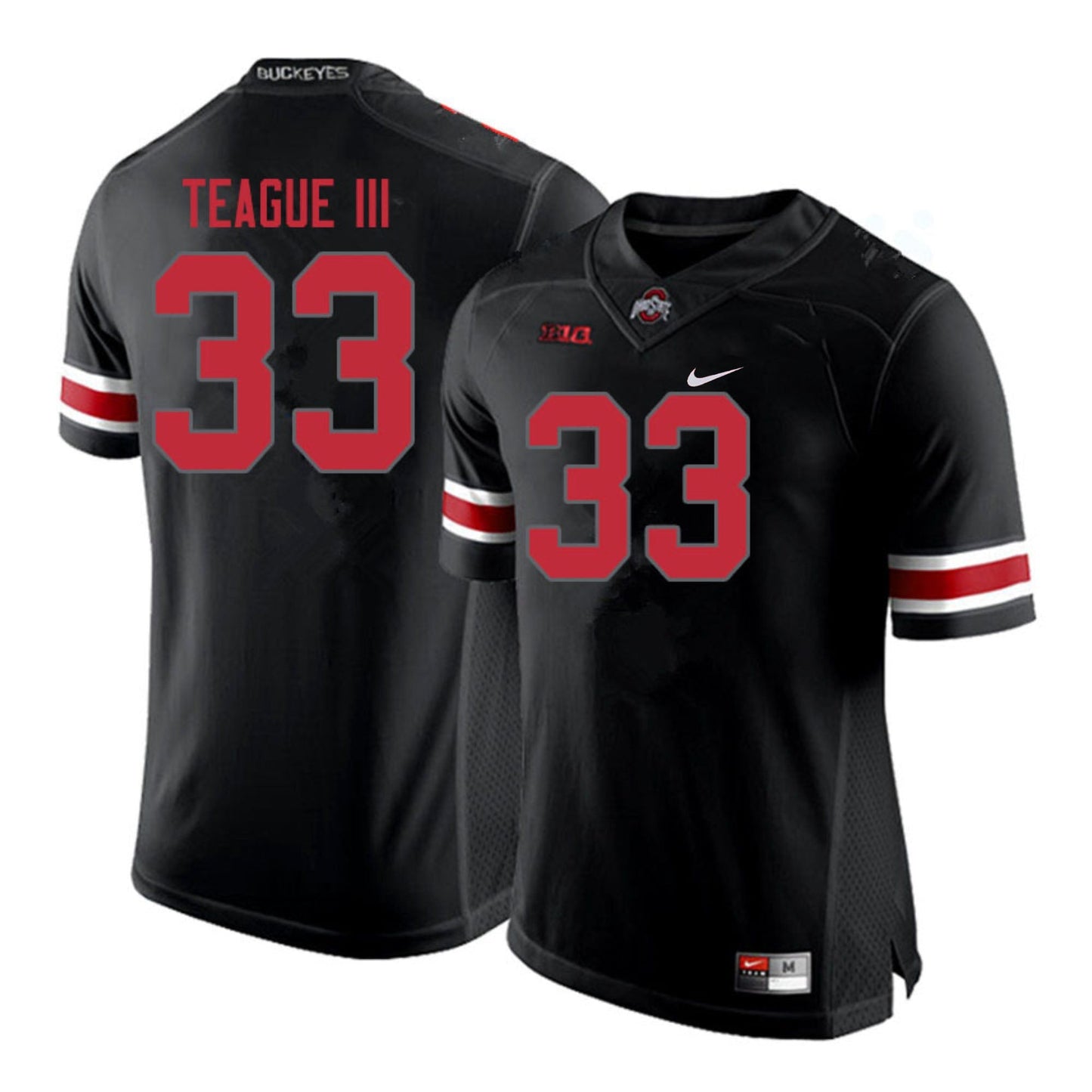 Master Teague III Ohio State Buckeyes 33 Jersey