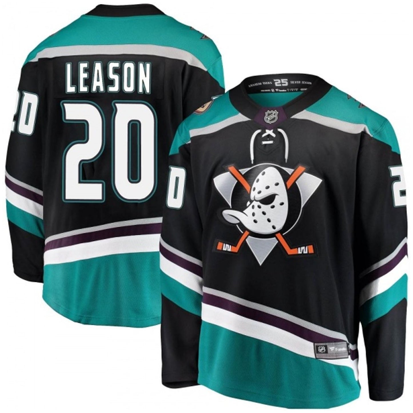 NHL Brett Leason Anaheim Ducks 20 Jersey