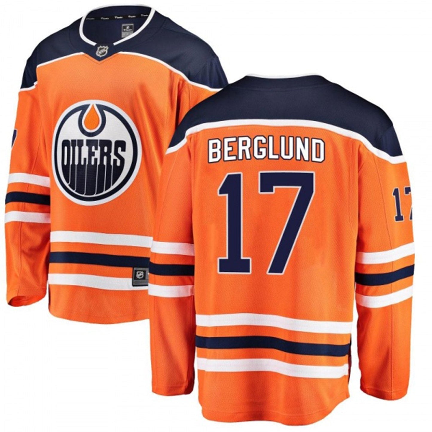 Carl Berglund Edmonton Oilers 17 Jersey