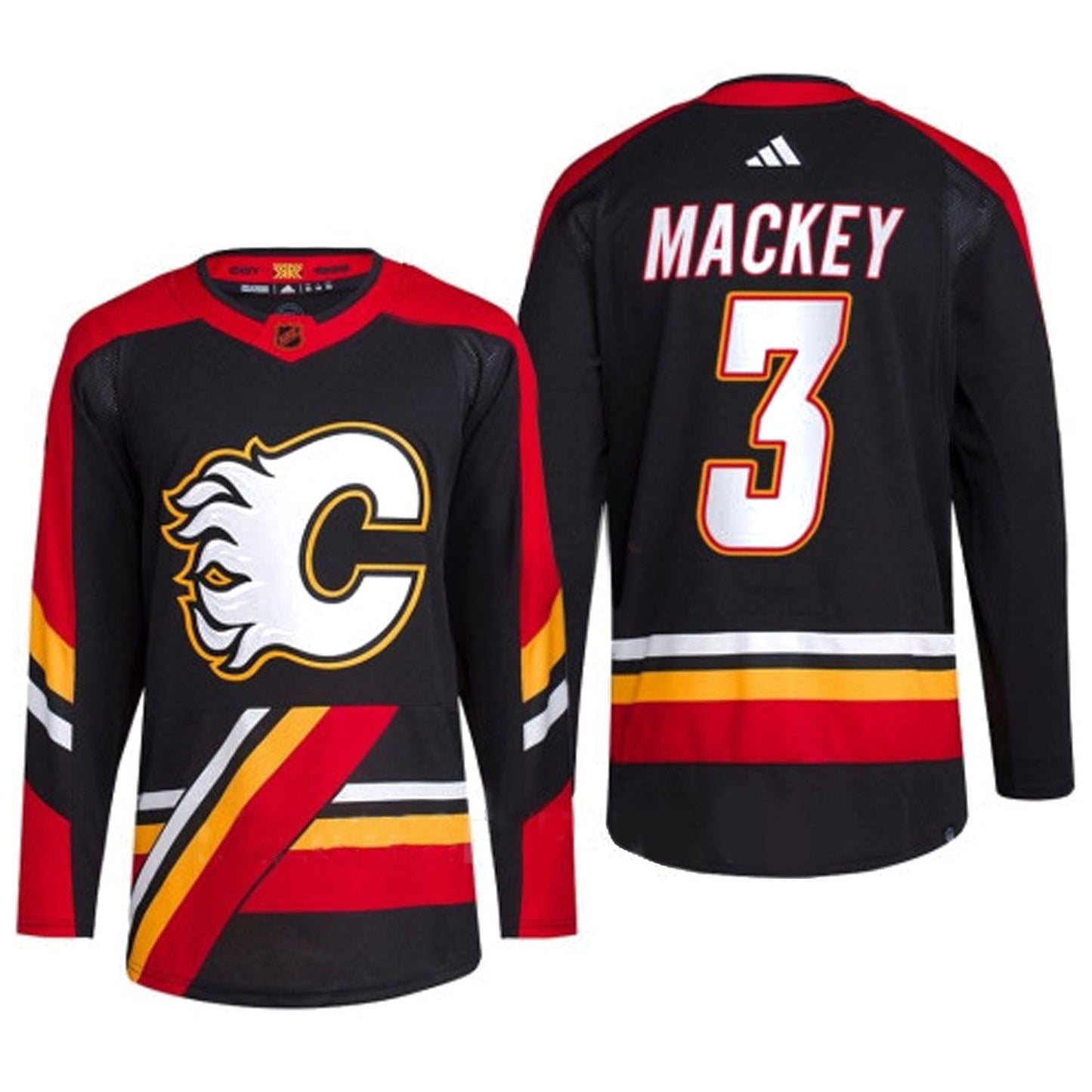 NHL Connor Mackey Calgary Flames 3 Jersey