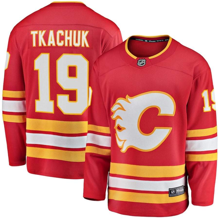 NHL Matthew Tkachuk Calgary Flames 19 Jersey
