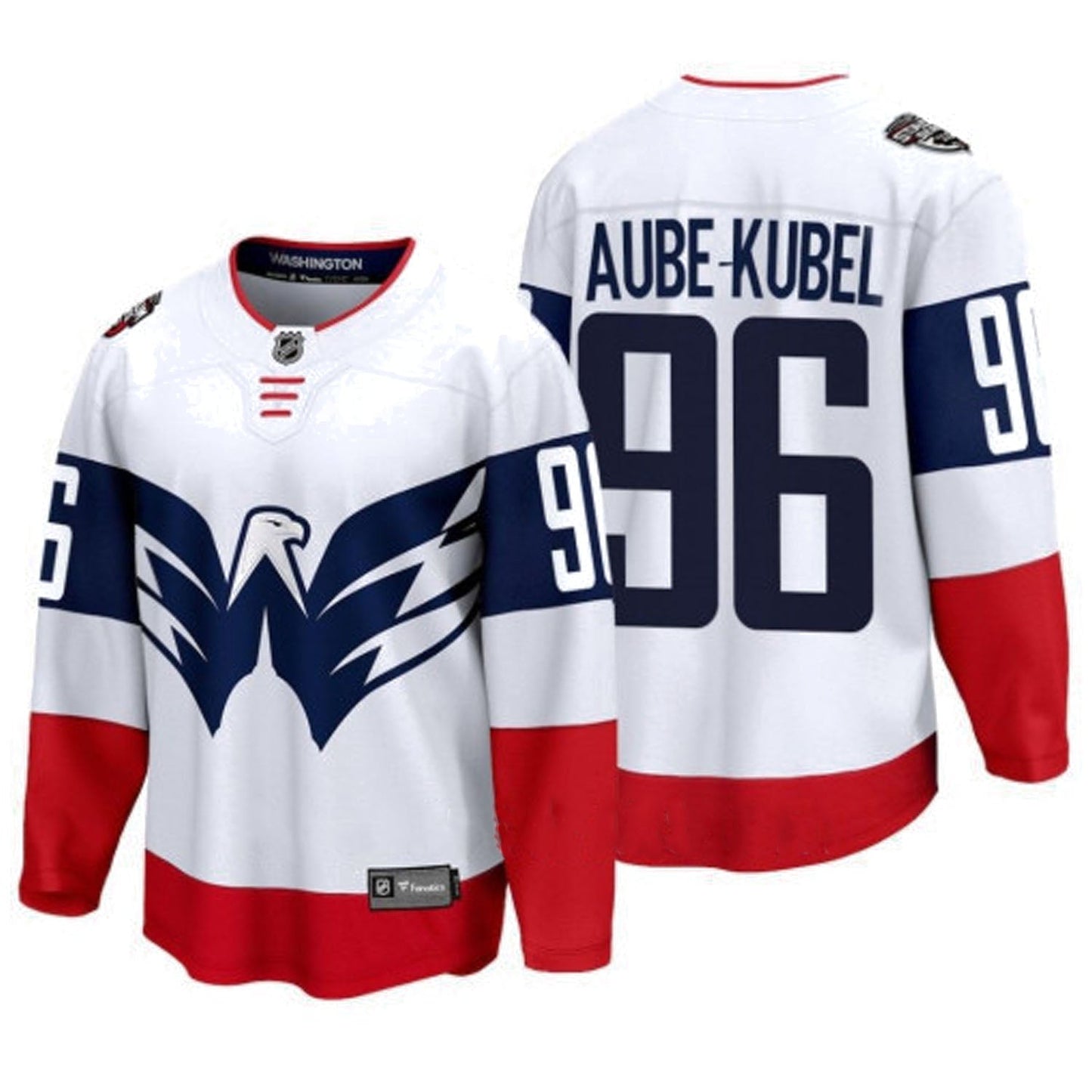 NHL Nicolas Aube-Kubel Washington Capitals 96 Jersey