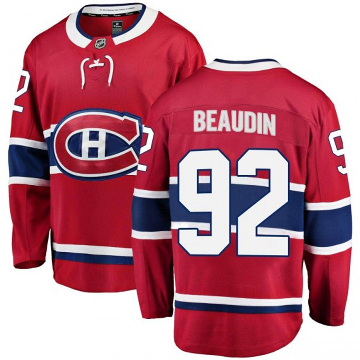 Nicolas Beaudin Montreal Canadiens 92 jersey on mannequin