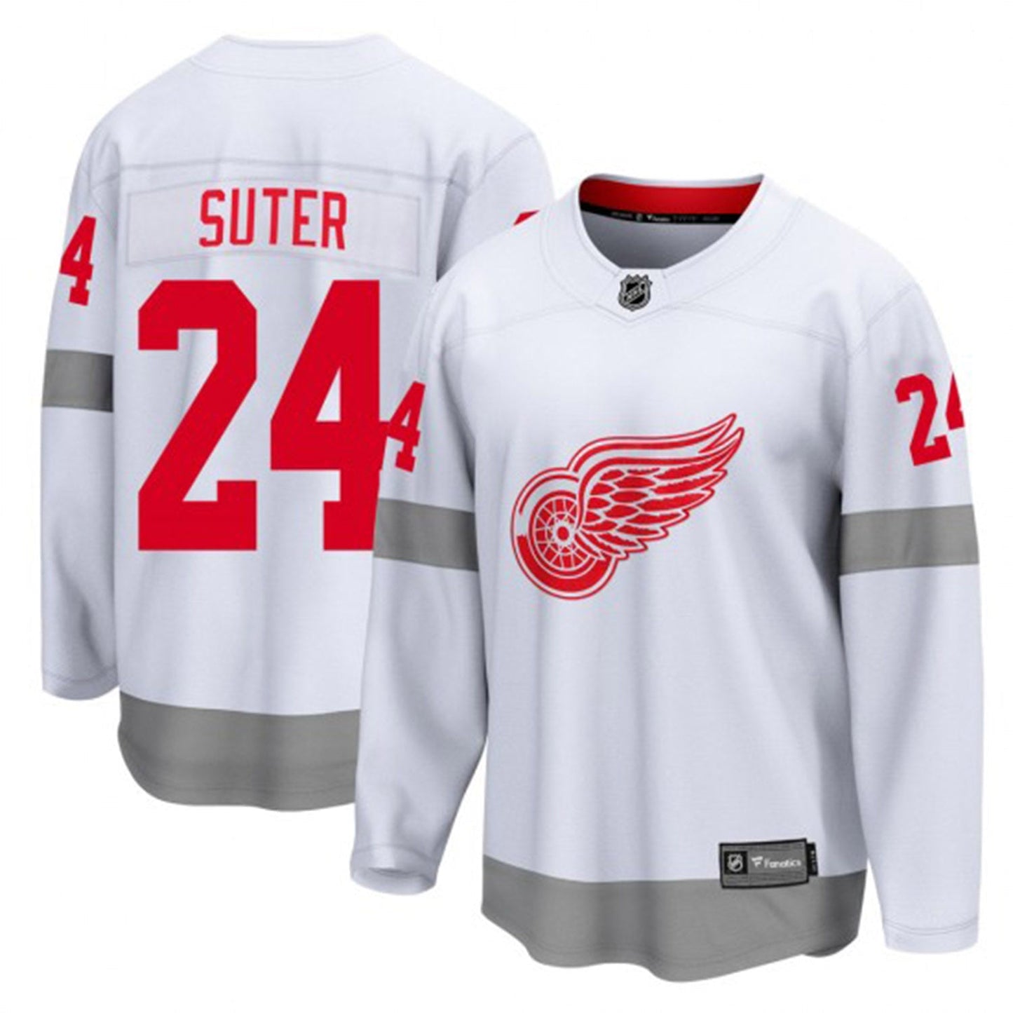 NHL Pius Suter Detroit Red Wings 24 Jersey