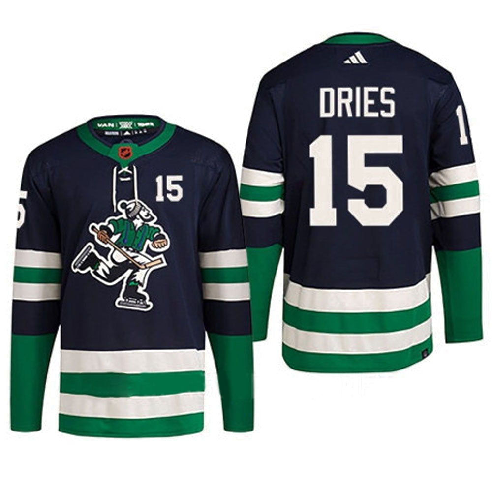 NHL Sheldon Dries Vancouver Canucks 15 Jersey