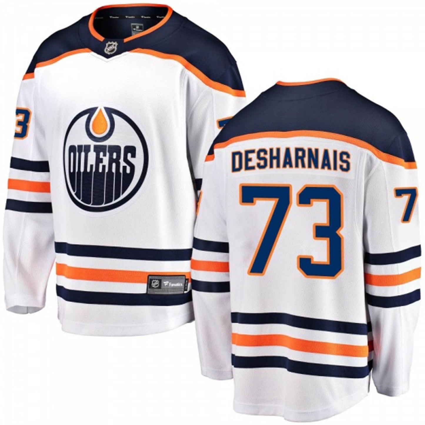 NHL Vincent Desharnais Edmonton Oilers 73 Jersey