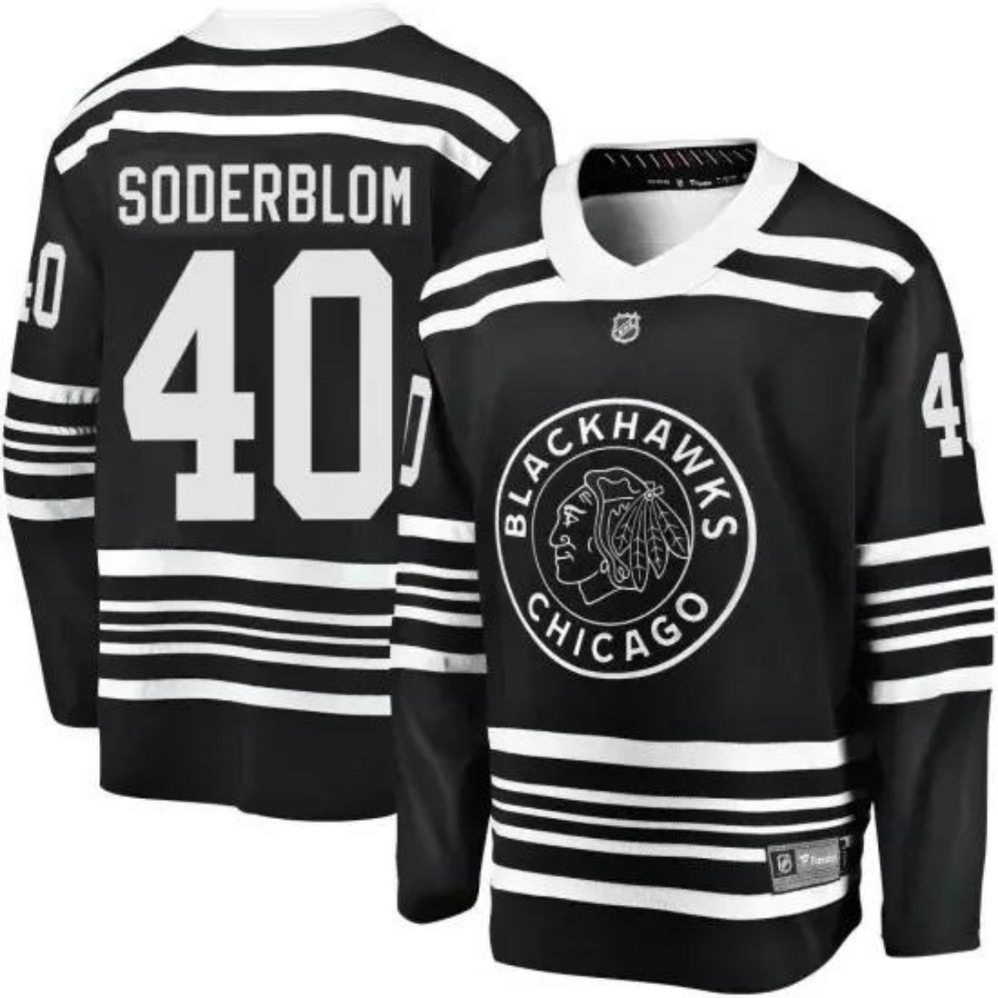 NHL Arvid Soderblom Chicago Blackhawks 40 Jersey