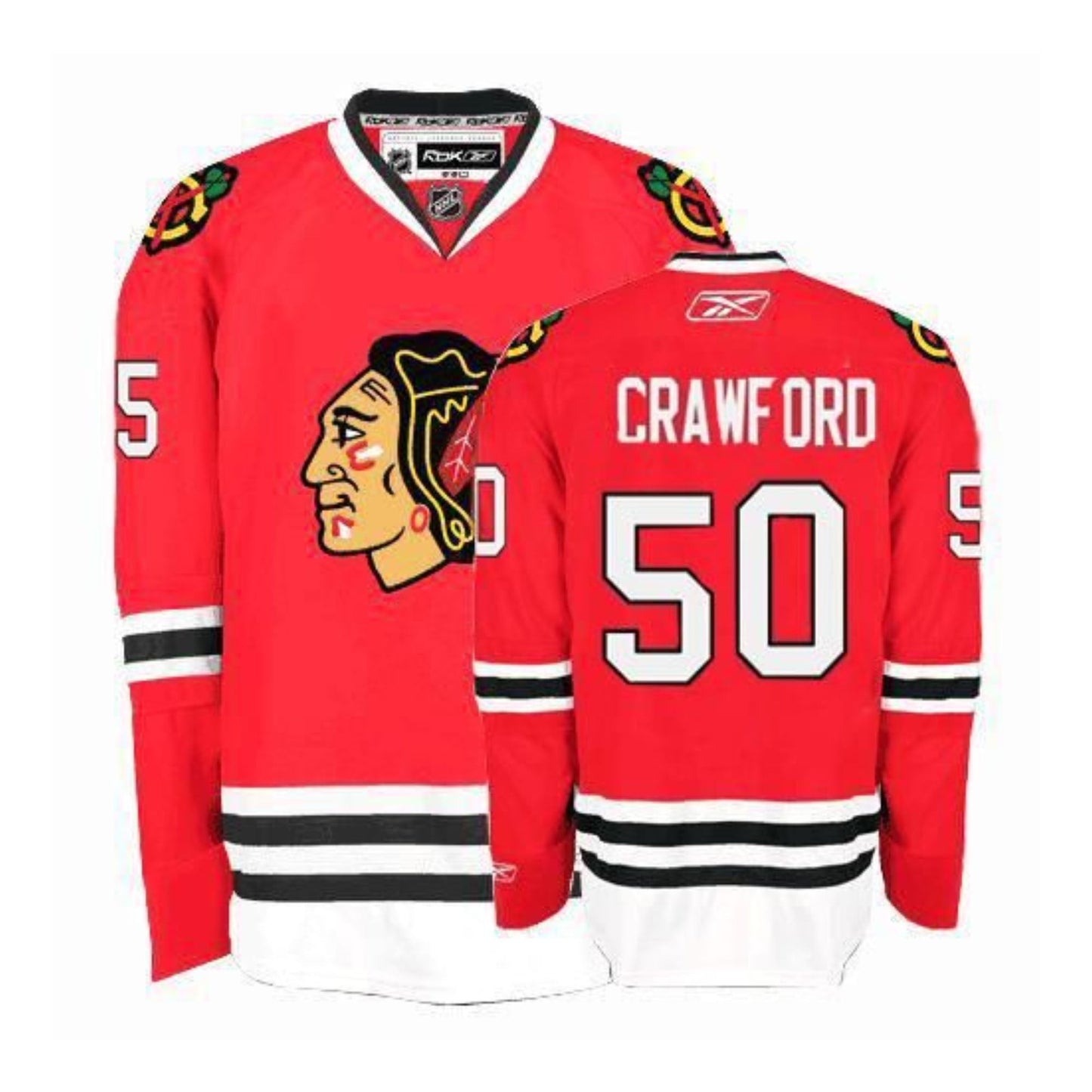 NHL Corey Crawford Chicago Blackhawks 50 Jersey