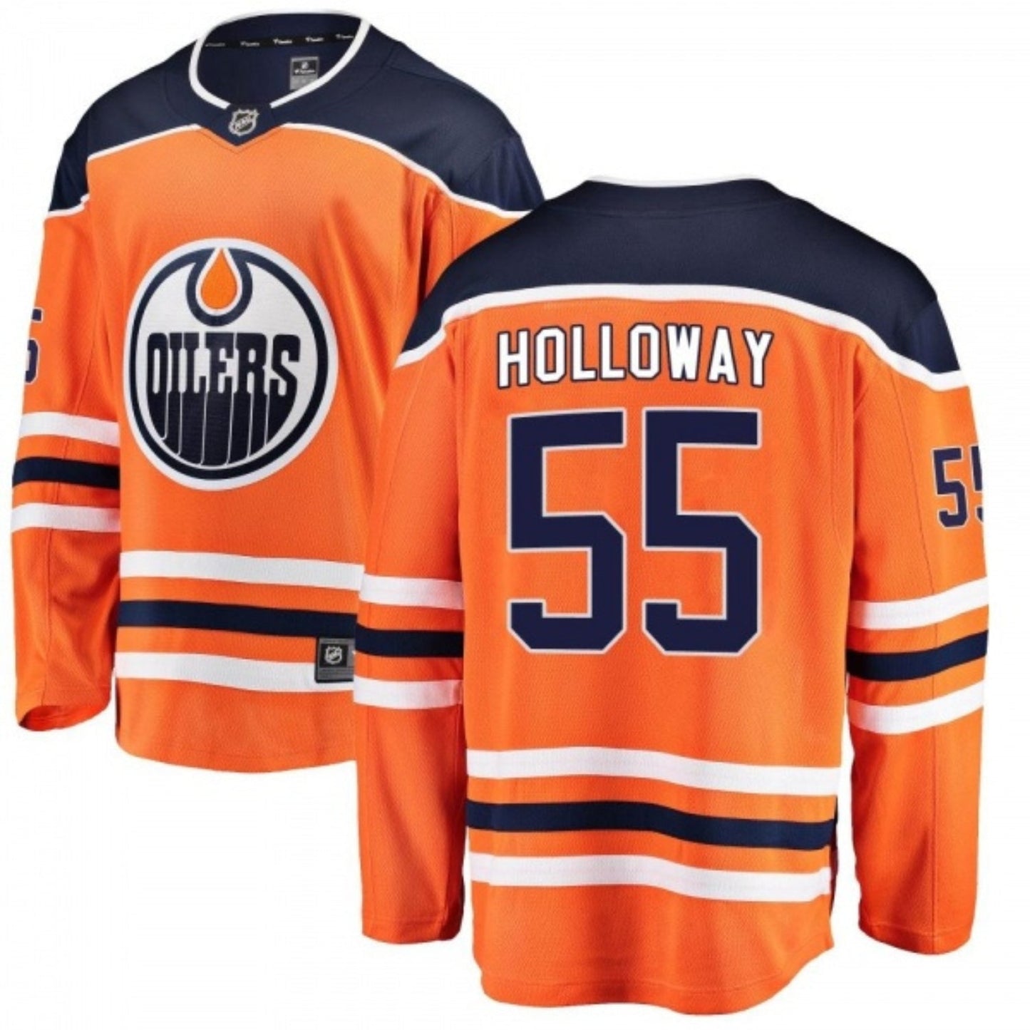 NHL Dylan Holloway Edmonton Oilers 55 Jersey