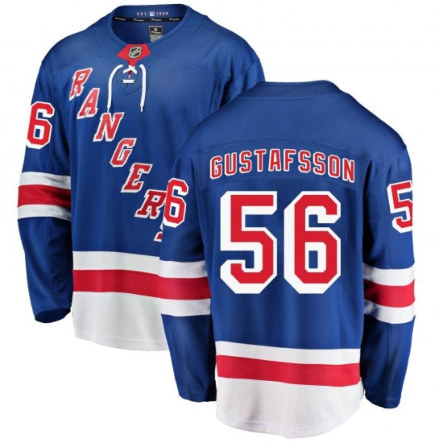 NHL Erik Gustafsson New York Rangers 56 Jersey